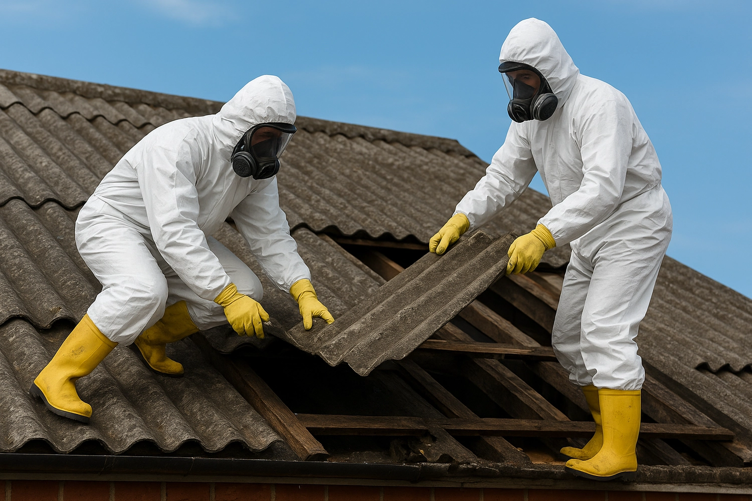 BESMIR QUPEVA - Asbestarbeiten - alte Dachziegel